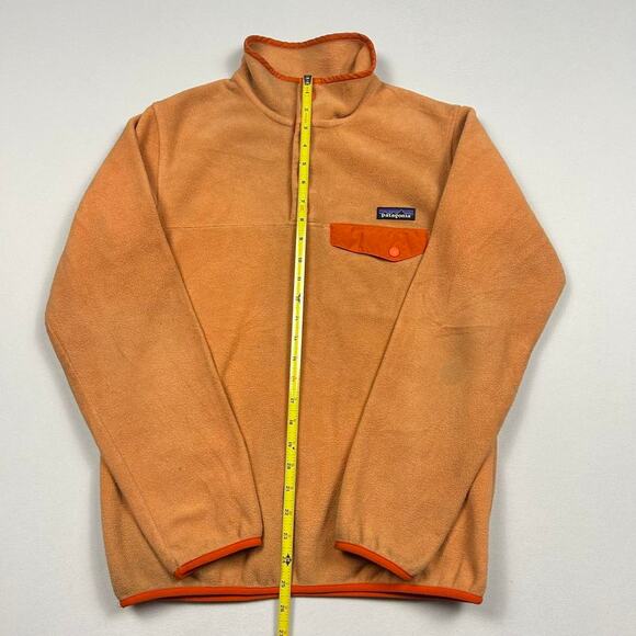Vintage Patagonia Orange Synchilla Fleece Pullover - Picture 5 of 8
